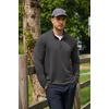 image:imageCOOFANDY Mens Quarter Zip Pullover Lightweight Mock Neck Sweatshirt Casual Long Sleeve Polo ShirtsGrey