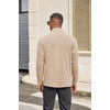 image:imageCOOFANDY Mens Quarter Zip Pullover Sweater Mock Neck Sweatshirt Casual PoloKhaki