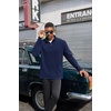 image:imageCOOFANDY Mens Quarter Zip Pullover Sweater Mock Neck Sweatshirt Casual PoloNavy Blue