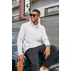 image:imageCOOFANDY Mens Quarter Zip Pullover Sweater Mock Neck Sweatshirt Casual PoloWhite