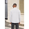 image:imageCOOFANDY Mens Quarter Zip Pullover Sweater Mock Neck Sweatshirt Casual PoloWhite