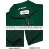 image:imageCOOFANDY Mens Soft Quarter Zip Pullover Mock Neck Corduroy SweatshirtDark Green