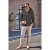 image:imageCOOFANDY Mens Soft Quarter Zip Pullover Mock Neck Corduroy SweatshirtDark Grey