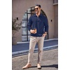 image:imageCOOFANDY Mens Soft Quarter Zip Pullover Mock Neck Corduroy SweatshirtDeep Blue