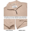 image:imageCOOFANDY Mens Soft Quarter Zip Pullover Mock Neck Corduroy SweatshirtLight Khaki