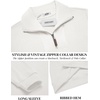 image:imageCOOFANDY Mens Soft Quarter Zip Pullover Mock Neck Corduroy SweatshirtWhite