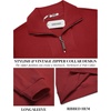 image:imageCOOFANDY Mens Soft Quarter Zip Pullover Mock Neck Corduroy SweatshirtWine Red