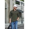image:imageCOOFANDY Mens TShirts Quarter Pullover Lightweight Sweatshirt Casual ShirtArmy Green