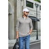 image:imageCOOFANDY Mens TShirts Quarter Pullover Lightweight Sweatshirt Casual ShirtLight Grey