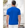 image:imageCOOFANDY Mens Zipper Polo Shirt Casual Knit Short Sleeve Polo Golf T ShirtRoyal Blue