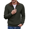 Army Green With Brown Collar