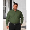 image:imageCOOFANDY Big and Tall Mens Dress Shirt Wrinkle Free Button Down ShirtArmy Green
