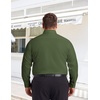 image:imageCOOFANDY Big and Tall Mens Dress Shirt Wrinkle Free Button Down ShirtArmy Green