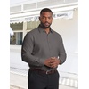 image:imageCOOFANDY Big and Tall Mens Dress Shirt Wrinkle Free Button Down ShirtDark Grey