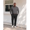 image:imageCOOFANDY Big and Tall Mens Dress Shirt Wrinkle Free Button Down ShirtDark Grey