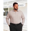 image:imageCOOFANDY Big and Tall Mens Dress Shirt Wrinkle Free Button Down ShirtKhaki Plaid