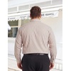 image:imageCOOFANDY Big and Tall Mens Dress Shirt Wrinkle Free Button Down ShirtKhaki Plaid