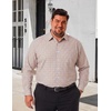 image:imageCOOFANDY Big and Tall Mens Dress Shirt Wrinkle Free Button Down ShirtKhaki Plaid