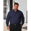 image:imageCOOFANDY Big and Tall Mens Dress Shirt Wrinkle Free Button Down ShirtNavy Blue