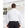 image:imageCOOFANDY Big and Tall Mens Dress Shirt Wrinkle Free Button Down ShirtWhite