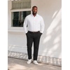 image:imageCOOFANDY Big and Tall Mens Dress Shirt Wrinkle Free Button Down ShirtWhite