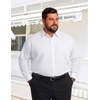 image:imageCOOFANDY Big and Tall Mens Dress Shirt Wrinkle Free Button Down ShirtWhite