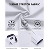 image:imageCOOFANDY Mens Dress Shirts Stretch Long Sleeve Casual Button Down ShirtsWhite