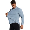 image:imageCOOFANDY Mens Muscle Fit Dress Shirts Casual Button Down Long SleeveHaze Blue