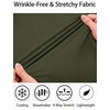 image:imageCOOFANDY Mens Muscle Fit Dress Shirts Long Sleeve Button Down ShirtsArmy Green
