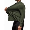image:imageCOOFANDY Mens Muscle Fit Dress Shirts Long Sleeve Button Down ShirtsArmy Green