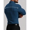 image:imageCOOFANDY Mens Muscle Fit Dress Shirts Long Sleeve Button Down ShirtsDark Blue
