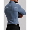 image:imageCOOFANDY Mens Muscle Fit Dress Shirts Long Sleeve Button Down ShirtsDusty Blue
