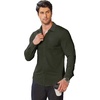 image:imageCOOFANDY Mens Muscle Fit Dress Shirts Wrinkle Free Long Sleeve Button Down ShirtOlive Green