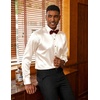 image:imageCOOFANDY Mens Silk Satin Dress Shirts Long Sleeve Shiny Button Down ShirtBeige