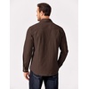 image:imageCOOFANDY Mens Long Sleeve Button Up Shirt Jacket with Flap PocketsCoffee