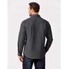 image:imageCOOFANDY Mens Long Sleeve Button Up Shirt Jacket with Flap PocketsGray