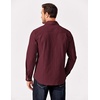 image:imageCOOFANDY Mens Long Sleeve Button Up Shirt Jacket with Flap PocketsWine Red