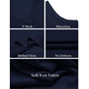 image:imageCOOFANDY Mens Sleeveless Sweater Vest VNeck Solid Cotton Pullover1 Navy Blue