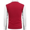 image:imageCOOFANDY Mens Sleeveless Sweater Vest VNeck Solid Cotton PulloverChristmas Tree  Red