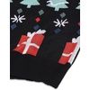 image:imageCOOFANDY Mens Sleeveless Sweater Vest VNeck Solid Cotton PulloverColorful Christmas Tree