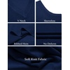 image:imageCOOFANDY Mens Sleeveless Sweater Vest VNeck Solid Cotton PulloverDenim Blue