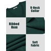 image:imageCOOFANDY Mens Sleeveless Sweater Vest VNeck Solid Cotton PulloverGreen