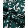 image:imageCOOFANDY Mens Sleeveless Sweater Vest VNeck Solid Cotton PulloverGreen Snowflake