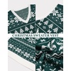 image:imageCOOFANDY Mens Sleeveless Sweater Vest VNeck Solid Cotton PulloverGreen Snowflake