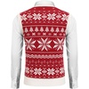 image:imageCOOFANDY Mens Sleeveless Sweater Vest VNeck Solid Cotton PulloverRed Snowflake