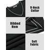 image:imageCOOFANDY Mens Sleeveless Sweater Vest VNeck Solid Cotton PulloverStripes White