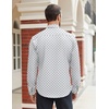 image:imageCOOFANDY Mens Stretch Dress Shirts Long Sleeve Button Down Shirt Regular Fit Formal Business ShirtsWhiteblue