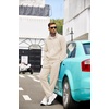 image:imageCOOFANDY Mens Tracksuit Casual Sweatsuit 2 Piece Full Zip Jogging Suit SetCream