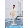 image:imageCOOFANDY Mens Tracksuit Casual Sweatsuit 2 Piece Full Zip Jogging Suit SetCream