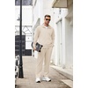 image:imageCOOFANDY Mens Tracksuit Casual Sweatsuit 2 Piece Full Zip Jogging Suit SetCream